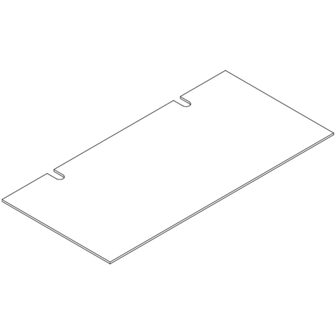 Arched 23in 4 Cubby Storage Cabinet - Part 5 - Upper Back Board