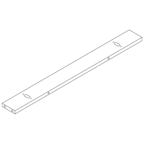 Arched Wall Shelf with 3 Hooks - Part 5 - Rear Top Cross Bar