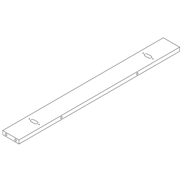 Arched Wall Shelf with 3 Hooks - Part 5 - Rear Top Cross Bar