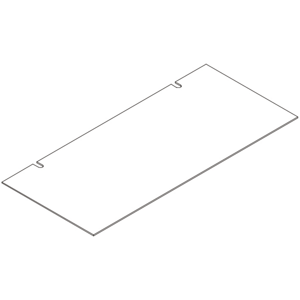 Arched 35in 6 Cubby Storage Cabinet - Part 5 - Upper Back Board