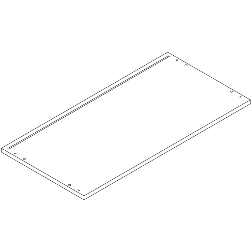 Arched 23in 4 Cubby Storage Cabinet - Part 6 - Middle Connection Board