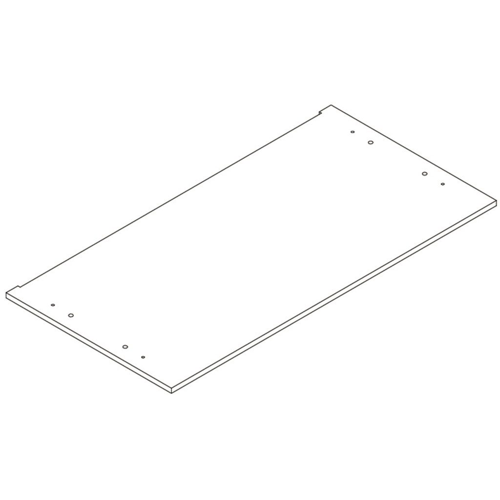 Bristol Two-Door Tall Cabinet with Open Shelves - Part 6 - Middle Connection Board