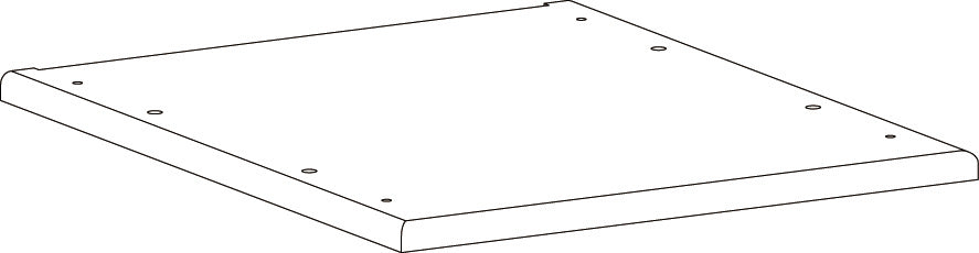 Geneva Slim Cabinet with Layered Door and Drawer - Part 06 - Bottom Board