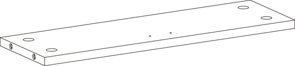 Geneva Wall Cabinet with Mirror and Layered Drop-Down Door - Part 06 - Shelf