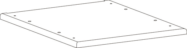 Entryway Slim Cabinet with Layered Door and Drawer - Part 06 - Bottom Board
