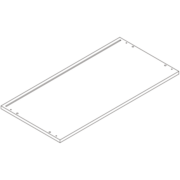 Arched 23in 4 Cubby Storage Cabinet - Part 6 - Middle Connection Board
