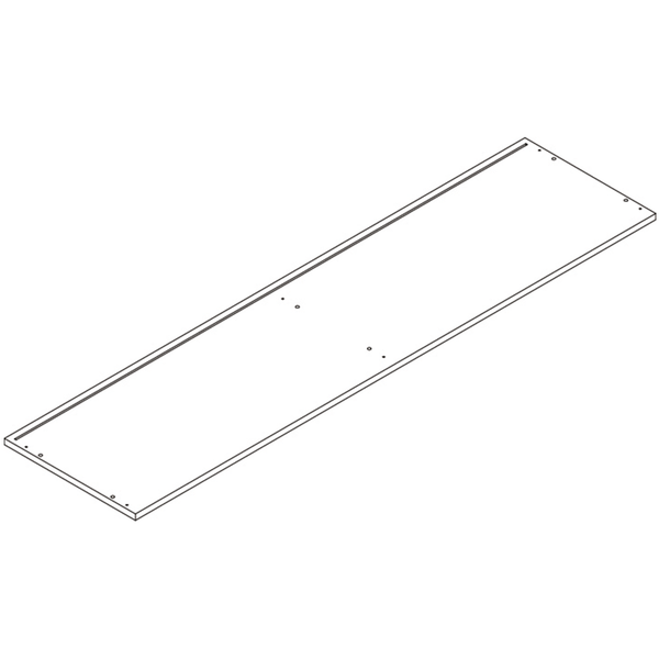 Kids Curve Appeal 46in 4 Cubby Bookcase - Part 6 - Middle Connection Board