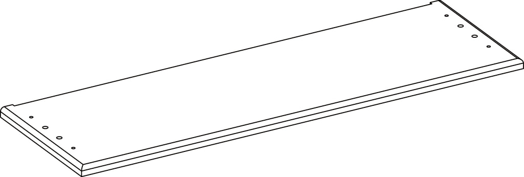 Geneva Two-Door Wall Cabinet with Layered Doors - Part 06 - Bottom Board