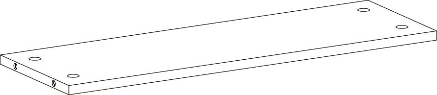 Two-Door Kitchen Wall Cabinet with Rattan Backboard - Part 06 - Shelf