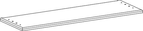 Shorewood Two-Door Wall Cabinet with Rattan Backboard - Part 07 - Bottom Board