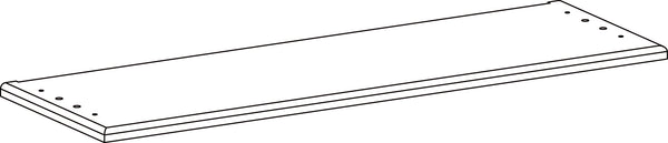 Shorewood Two-Door Wall Cabinet with Rattan Backboard - Part 07 - Bottom Board