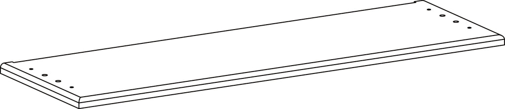 Two-Door Kitchen Wall Cabinet with Rattan Backboard - Part 07 - Bottom Board