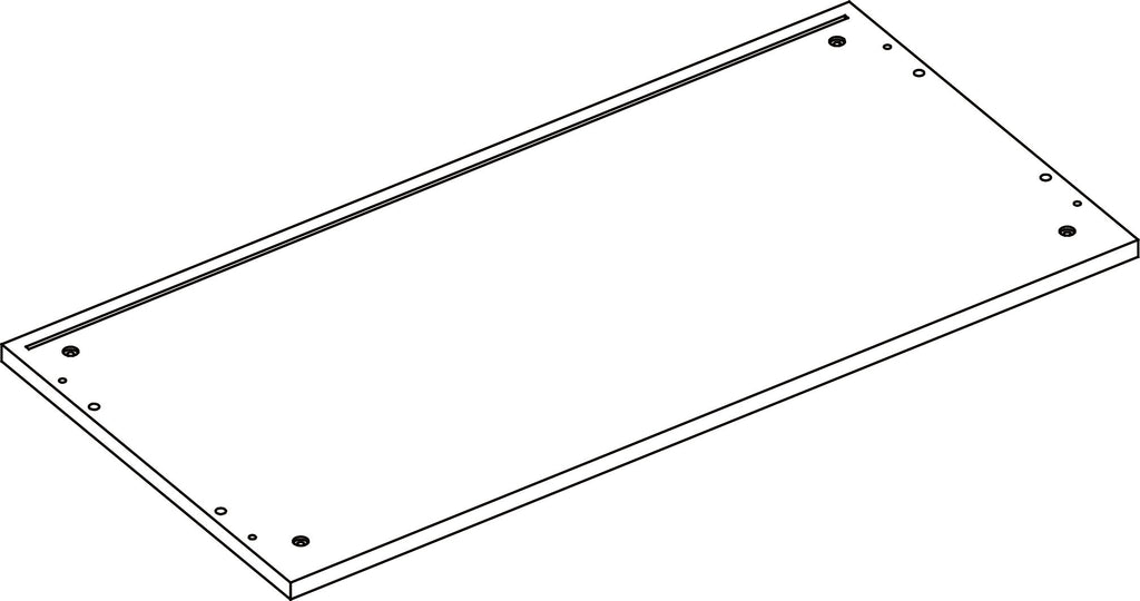 Kids Catch-All Multi-Cubby 24in Toy Organizer – Light Woodgrain - Part 07 - Bottom Board