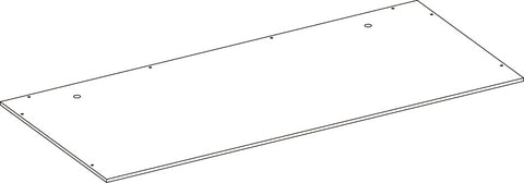 Geneva Two-Door Wall Cabinet with Layered Doors - Part 07 - Upper Back Board