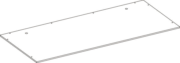 Geneva Two-Door Wall Cabinet with Layered Doors - Part 07 - Upper Back Board