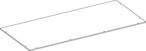 Geneva Two-Door Wall Cabinet with Layered Doors - Part 08 - Lower Back Board