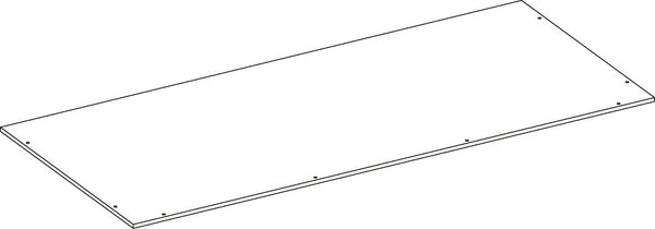 Geneva Two-Door Wall Cabinet with Layered Doors - Part 08 - Lower Back Board