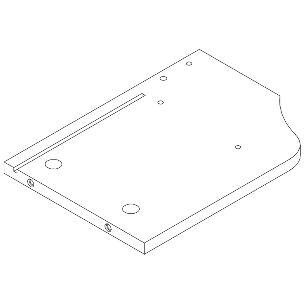 Arched Wall Shelf with 3 Hooks - Part 8 - Lower Left Side Panel