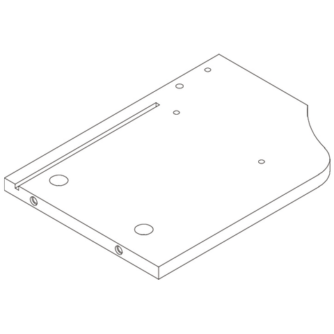 Arched Wall Shelf with 3 Hooks - Part 8 - Lower Left Side Panel