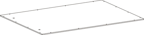 Geneva Wall Cabinet with Mirror and Layered Drop-Down Door - Part 08 - Back Board