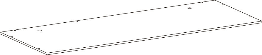 Two-Door Kitchen Wall Cabinet with Rattan Backboard - Part 08 - Upper Back Board