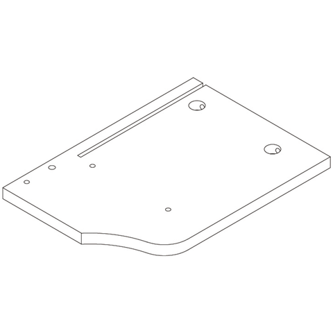 Arched Wall Shelf with 3 Hooks - Part 9 - Lower Right Side Panel