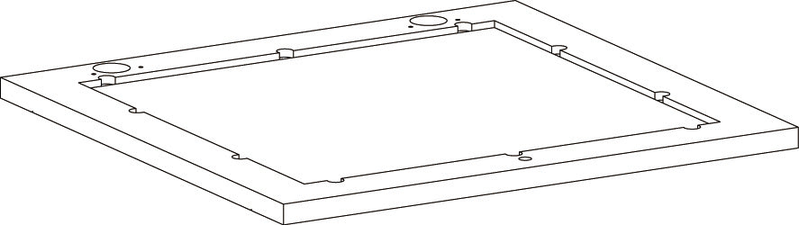 Geneva Wall Cabinet with Mirror and Layered Drop-Down Door - Part 09 - Upper Door