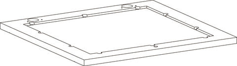 Geneva Wall Cabinet with Mirror and Layered Drop-Down Door - Part 09 - Upper Door