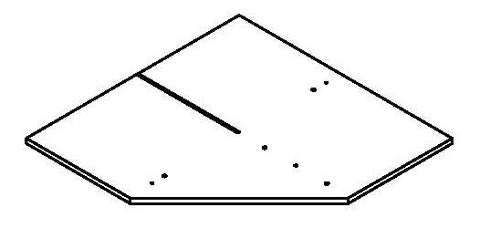 Kids Corner Storage Cabinet with Cubbies & Shelves - Part 02 - Middle Shelf