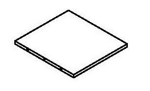 Kids Corner Storage Cabinet with Cubbies & Shelves - Part 07 - Right Support Board