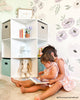 Kids Corner Storage Cabinet with Cubbies & Shelves