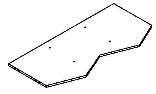 Kids Toy Organizer with Cubbies & Veggie Bins - Part 04 - Middle Panel