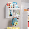 Book Nook Kids Wall Shelf with Cubbies and Bookrack