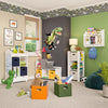 Book Nook Kids Wall Shelf with Cubbies and Bookrack