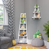 Kids 5-Tier Corner Ladder Shelf