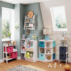 Kids Corner Storage Cabinet with Cubbies & Shelves