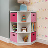 Kids Corner Storage Cabinet with Cubbies & Shelves