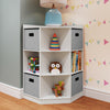 Kids Corner Storage Cabinet with Cubbies & Shelves