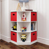 Kids Corner Storage Cabinet with Cubbies & Shelves