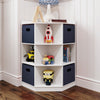 Kids Corner Storage Cabinet with Cubbies & Shelves