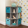 Kids Corner Storage Cabinet with Cubbies & Shelves