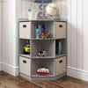 Kids Corner Storage Cabinet with Cubbies & Shelves