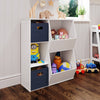 Kids Toy Organizer with Cubbies & Veggie Bins