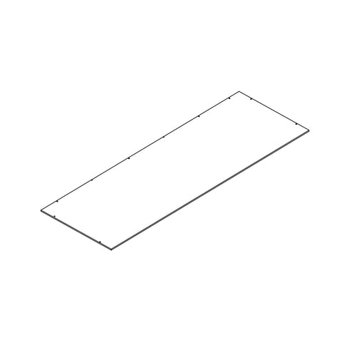 Kids 34" Bookcase with Toy Organizer - Part 10 - Lower Back Board