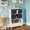 Kids 34" Bookcase with Toy Organizer