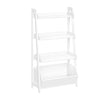 Kids 4-Tier 24in Ladder Shelf with Toy Organizer