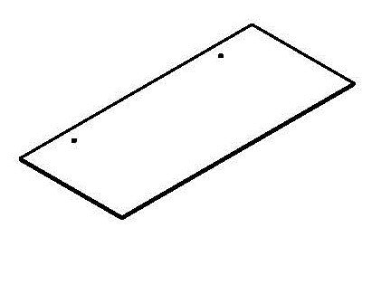 Ashland Two Door Wall Cabinet - Part 11 - Upper Back Board