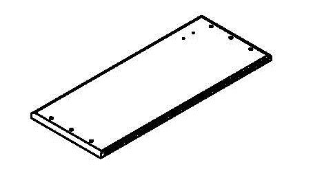 Ashland Single Door Wall Cabinet - Part 01 - Top Board