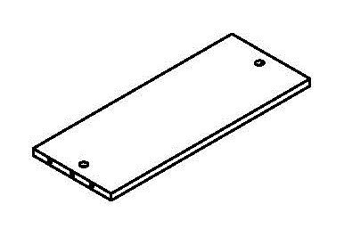 Ashland Single Door Wall Cabinet - Part 04 - Fixed Shelf
