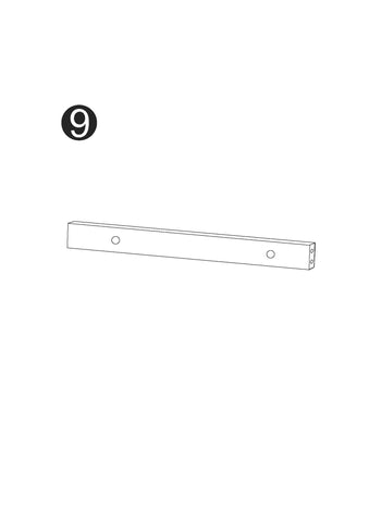 Medford Wall Cabinet - Part 09 - Rear Top Bar